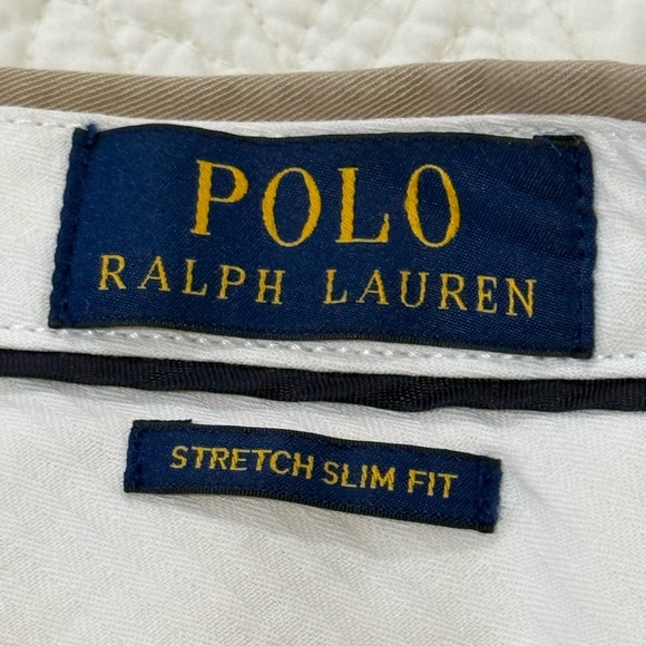 POLO RALPH LAUREN STRETCH SLIM FIT PANTS - 33/32 - Picture 2 of 8